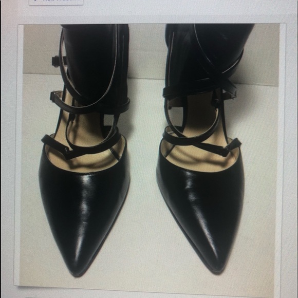 Nine West strappy booties stilettos black leather - Picture 8 of 8